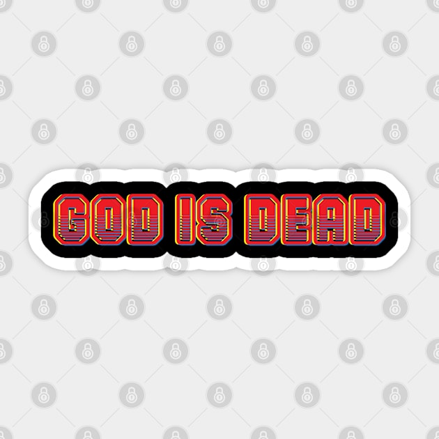 God Is Dead Sticker by Trendsdk